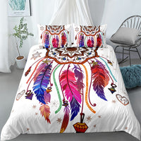 HKM-124435 3D Floral Digital Printing Brushed Polyester Bedding Set in Various Sizes