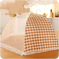 HKM-124435 Transparent Mesh Food Cover with Steel Frame - 42cm Length x 29cm Height x 63cm Width