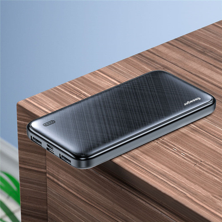 HKM-124499 Portable Power Bank with Square Aluminum Shell for Versatile Charging Needs