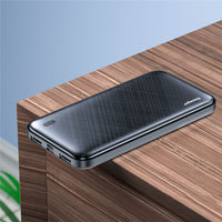 HKM-124499 Portable Power Bank with Square Aluminum Shell for Versatile Charging Needs