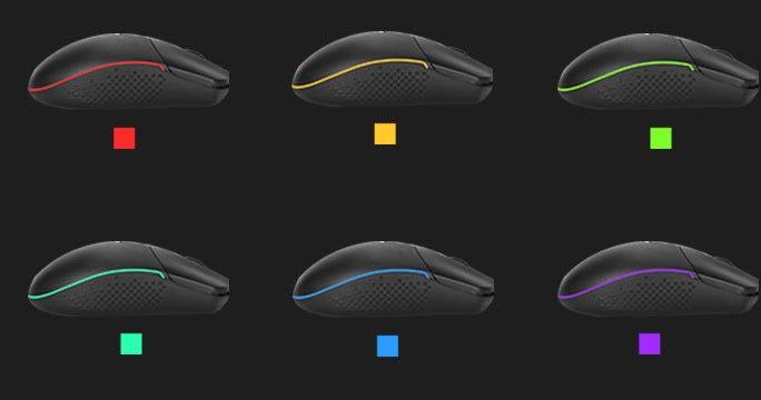 HKM-124627 Wired Gaming Mouse with Adjustable DPI, Ergonomic Design, 9 Buttons, Black