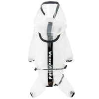 HKM-124755 Waterproof Dog Raincoat in Frosted White - All Sizes Available