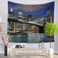 HKM-124819 Fashion Tapestry Wall Hanging - Size Options: 150CM x 130CM & 150CM x 200CM - Lightweight Polyester with Sun Protection