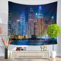 HKM-124819 Fashion Tapestry Wall Hanging - Size Options: 150CM x 130CM & 150CM x 200CM - Lightweight Polyester with Sun Protection