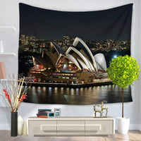 HKM-124819 Fashion Tapestry Wall Hanging - Size Options: 150CM x 130CM & 150CM x 200CM - Lightweight Polyester with Sun Protection