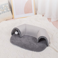 HKM-124947 Cozy Plush Cat Tunnel Nest in Small and Large Sizes