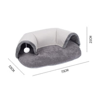 HKM-124947 Cozy Plush Cat Tunnel Nest in Small and Large Sizes
