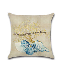 HKM-124947 Marine Animal Design Cushion Cover - Spandex Fabric for Modern Home Decor