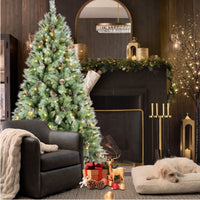 HKM-125075 5ft Artificial Green Christmas Tree with 694 Hard Needle Mixed Branch Tips