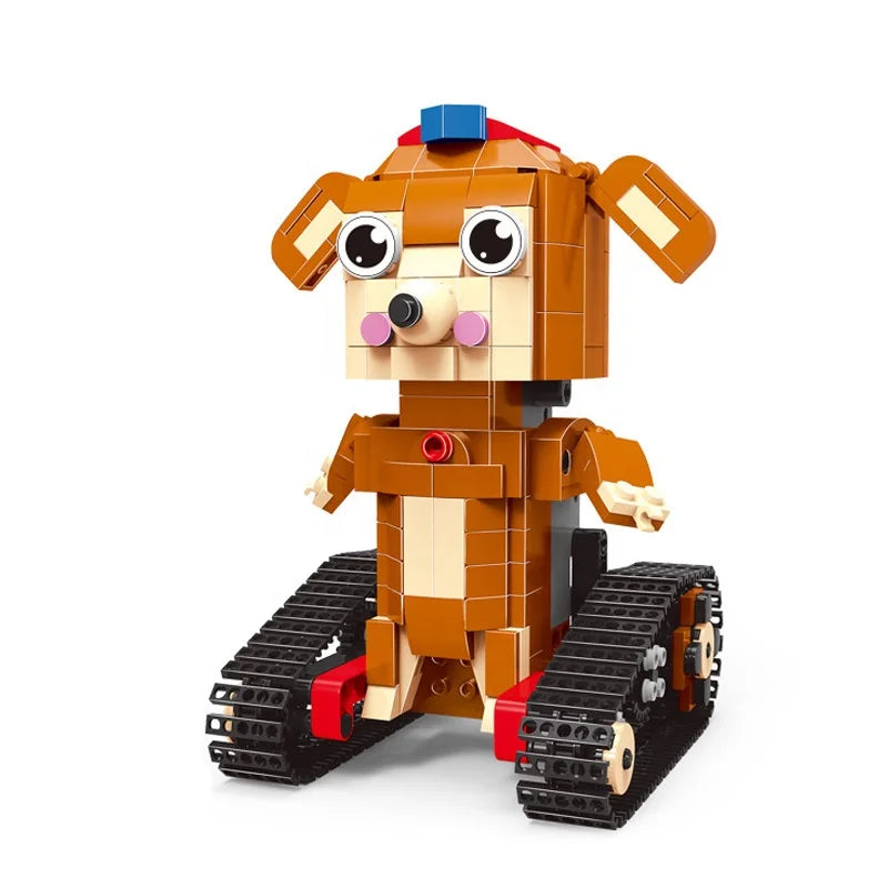 Intelligent Programmable Building Blocks Robot Toy for Kids Ages 5-13 - DIY Battery Operated STEM Fun