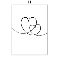 HKM-125267 Abstract Nordic Still Life Canvas Art for Living Room and Bedroom Decor