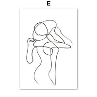 HKM-125267 Abstract Nordic Still Life Canvas Art for Living Room and Bedroom Decor