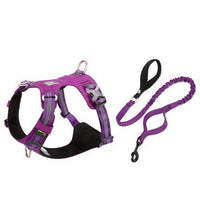 HKM-125459 Durable Reflective Dog Harness and Traction Rope for Secure Outdoor Walking and Training