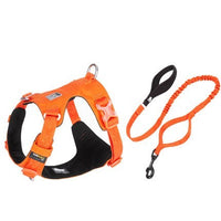HKM-125459 Durable Reflective Dog Harness and Traction Rope for Secure Outdoor Walking and Training