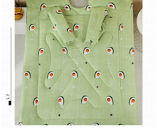 HKM-125651 Versatile Anti-Kick Quilt with Sleeves for Winter Comfort in Assorted Colors