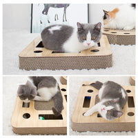 HKM-125715 Corrugated Paper Cat Amused Turntable – Simple and Stylish Interactive Toy
