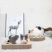 HKM-125715 Corrugated Paper Cat Amused Turntable – Simple and Stylish Interactive Toy