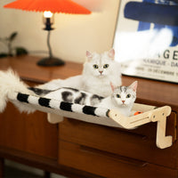 HKM-125779 Cat Climbing Frame with Hanging Bed in Various Colors - Wooden Pet Bed for Cats