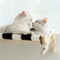 HKM-125779 Cat Climbing Frame with Hanging Bed in Various Colors - Wooden Pet Bed for Cats