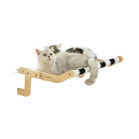 HKM-125779 Cat Climbing Frame with Hanging Bed in Various Colors - Wooden Pet Bed for Cats