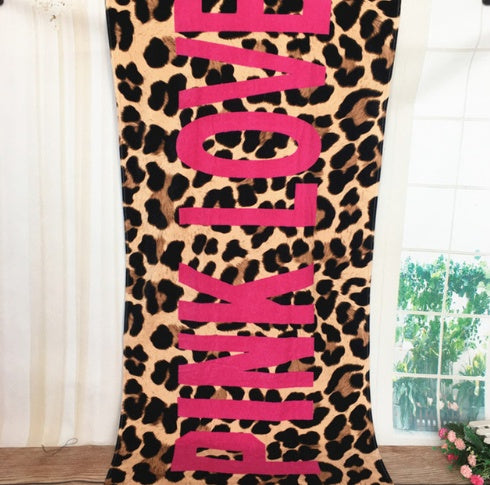 HKM-125843 Cotton Summer Beach Towel for Adults - Versatile Velvet and Terry Design, Ideal for Swimming, Yoga, and Picnic Use