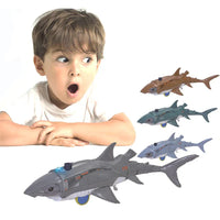 HKM-125843 Remote Control Bubble Maker Shark Toy for Kids - Electric Novelty Reptile RC Animal, Indoor-Outdoor Fun