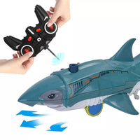 HKM-125843 Remote Control Bubble Maker Shark Toy for Kids - Electric Novelty Reptile RC Animal, Indoor-Outdoor Fun