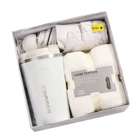 HKM-126035 Elegant Ceramic Business Partner Gift Set in White and Green - Creative European Style, 20*8.5