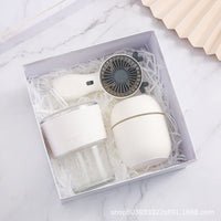 HKM-126035 Elegant Ceramic Business Partner Gift Set in White and Green - Creative European Style, 20*8.5