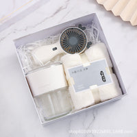HKM-126035 Elegant Ceramic Business Partner Gift Set in White and Green - Creative European Style, 20*8.5