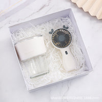 HKM-126035 Elegant Ceramic Business Partner Gift Set in White and Green - Creative European Style, 20*8.5