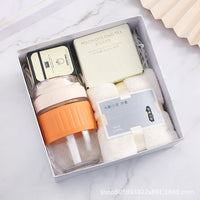 HKM-126035 Elegant Ceramic Business Partner Gift Set in White and Green - Creative European Style, 20*8.5