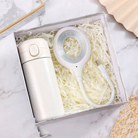 HKM-126035 Elegant Ceramic Business Partner Gift Set in White and Green - Creative European Style, 20*8.5