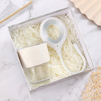 HKM-126035 Elegant Ceramic Business Partner Gift Set in White and Green - Creative European Style, 20*8.5