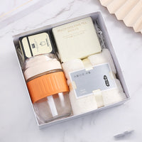 HKM-126035 Elegant Ceramic Business Partner Gift Set in White and Green - Creative European Style, 20*8.5
