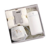 HKM-126035 Elegant Ceramic Business Partner Gift Set in White and Green - Creative European Style, 20*8.5