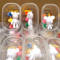 HKM-126099 DIY Fluid Art Bear Keychain Kit – Handmade Creative Decoration for All Ages