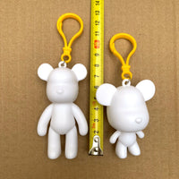 HKM-126099 DIY Fluid Art Bear Keychain Kit – Handmade Creative Decoration for All Ages
