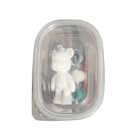HKM-126099 DIY Fluid Art Bear Keychain Kit – Handmade Creative Decoration for All Ages