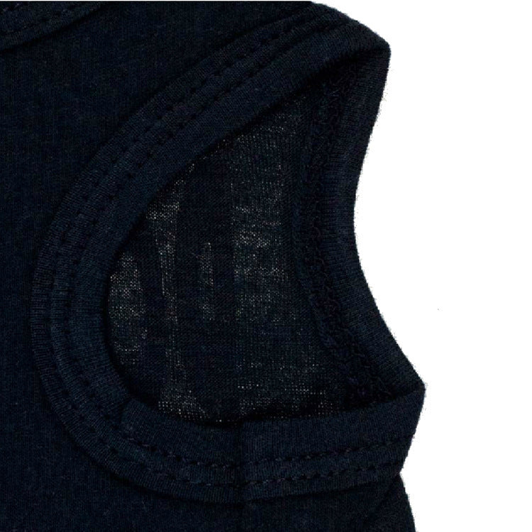 HKM-126291 Cotton Dog Vest in Black with Pink Letter Print - Casual Style, Size XS to L