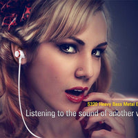 HKM-126483 In-Ear Wired Metal Earphones with 3.5mm Connector and Dynamic Sound Quality