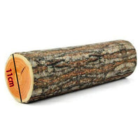 HKM-126547 High Simulation Round Stump Pillow - Velvet Cushion with Elastic Cotton Core and Flannel Surface, 35cm Diameter