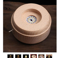 HKM-126547 Wooden Music Box with Bluetooth Connectivity and Artificial Material - City in the Sky Tune