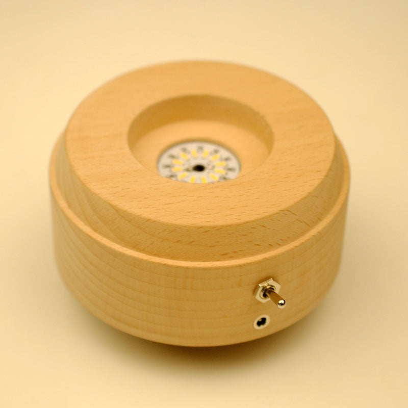 HKM-126547 Wooden Music Box with Bluetooth Connectivity and Artificial Material - City in the Sky Tune