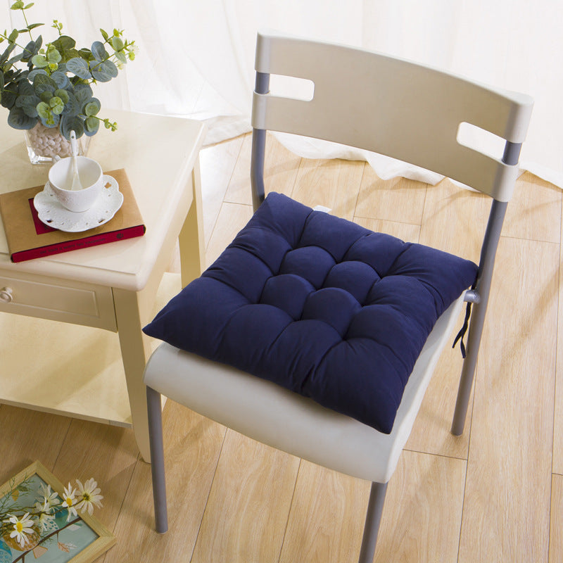 HKM-126803 Stylish Dining Chair Cushion - Soft Seat Pad in Coffee Brown, Navy Grey, and Wine Red