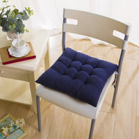 HKM-126803 Stylish Dining Chair Cushion - Soft Seat Pad in Coffee Brown, Navy Grey, and Wine Red
