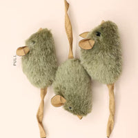 HKM-126867 Interactive Plush Mouse Cat Toy with Squeaking Sound - Bite-resistant and Automatic Chirping Chew Toy for Kittens