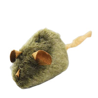 HKM-126867 Interactive Plush Mouse Cat Toy with Squeaking Sound - Bite-resistant and Automatic Chirping Chew Toy for Kittens