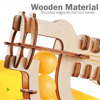 HKM-126995 3D Wooden Jigsaw Puzzle Table Tennis Toy - DIY Fun Assembly Craft for Ages 5 and Up