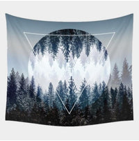 HKM-127123 Boho Animal Pattern Polyester Tapestry Wall Hanging and Beach Blanket